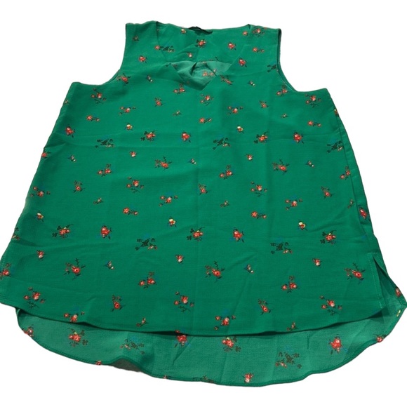 Gibson Tops - Gibson | sleeveless floral green top